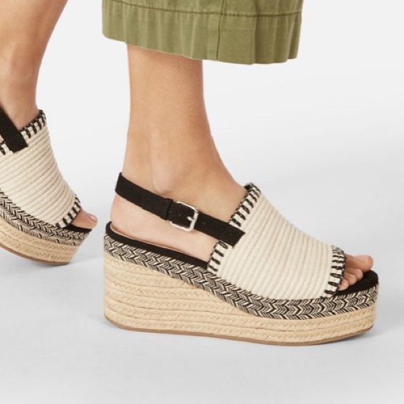 Just Fab Life On The Wedge Platform Espadrille, Size 7.5 - Picture 3 of 6